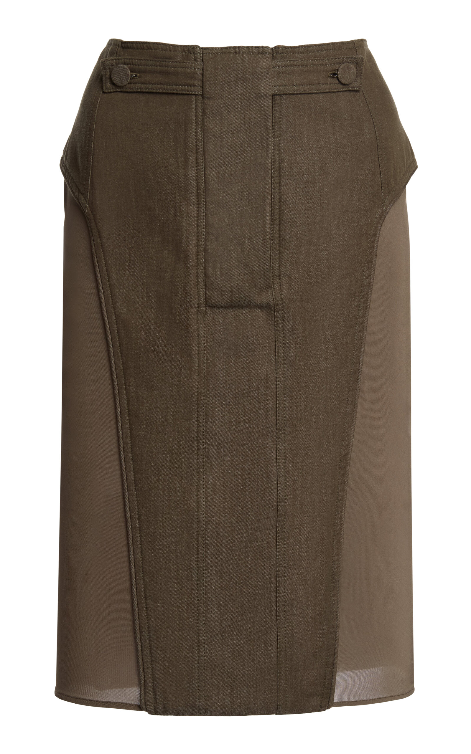 Christopher Esber Christopher Esber Cleo Utility Cotton Midi Skirt