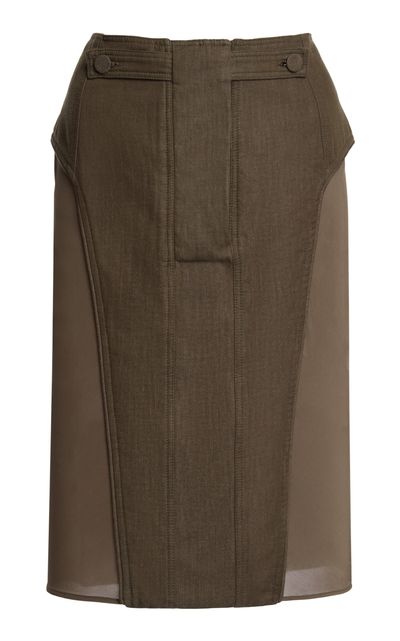 Christopher Esber Christopher Esber Cleo Utility Cotton Midi Skirt