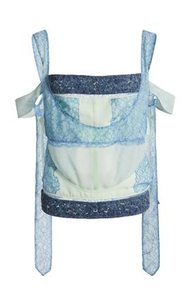 Christopher Esber Christopher Esber Cleo Utility Suspended Laced CottonSilk top