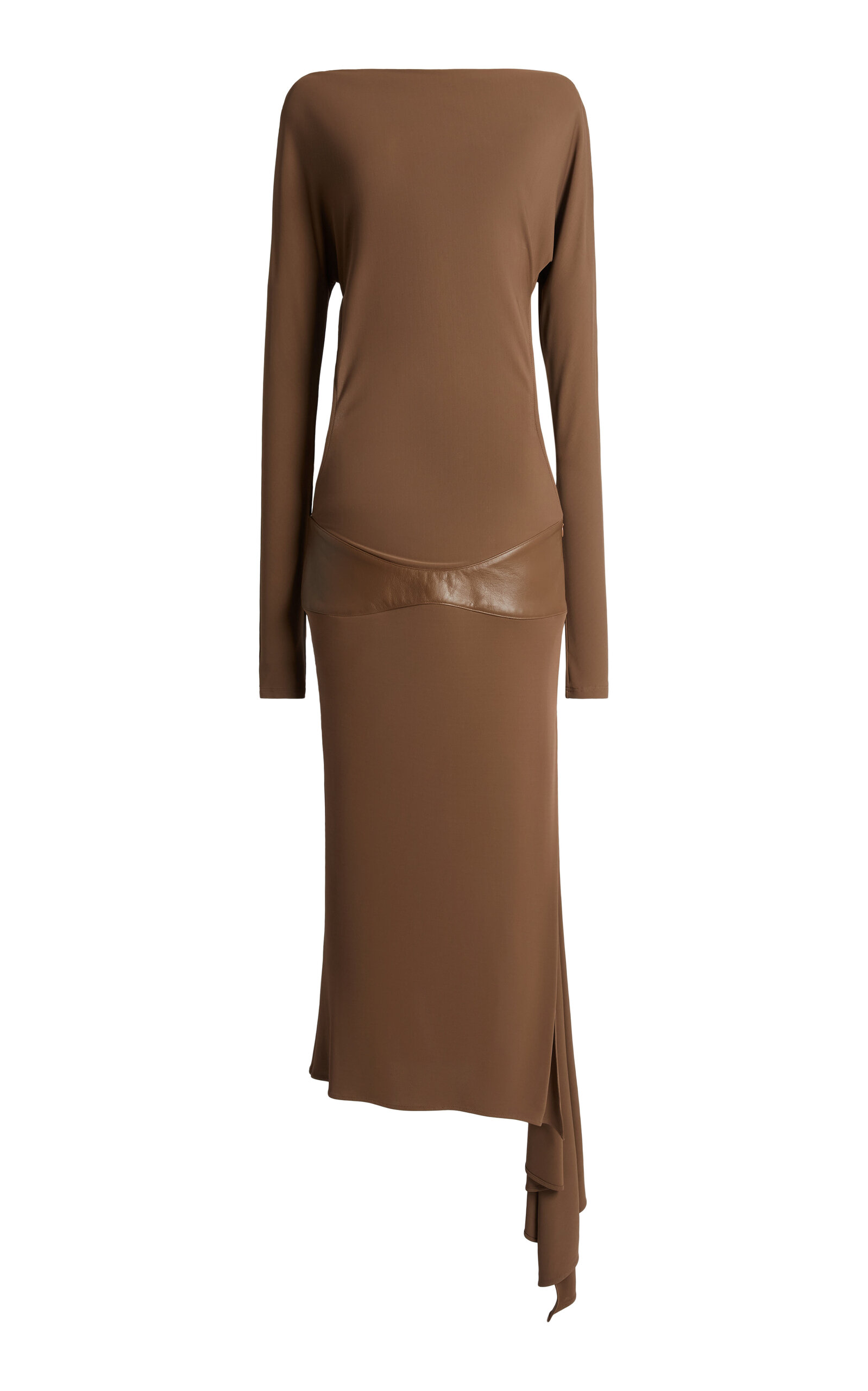 Christopher Esber Christopher Esber Contour Leather Maxi Dress
