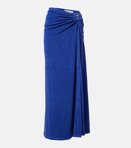 Christopher Esber Christopher Esber Cotton-blend terry maxi skirt