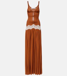 open lace back dress Christopher Esber Skewed Neck Multi Bind Dress