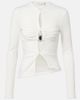 Christopher Esber Christopher Esber Cutout ribbed-knit jersey top - 1