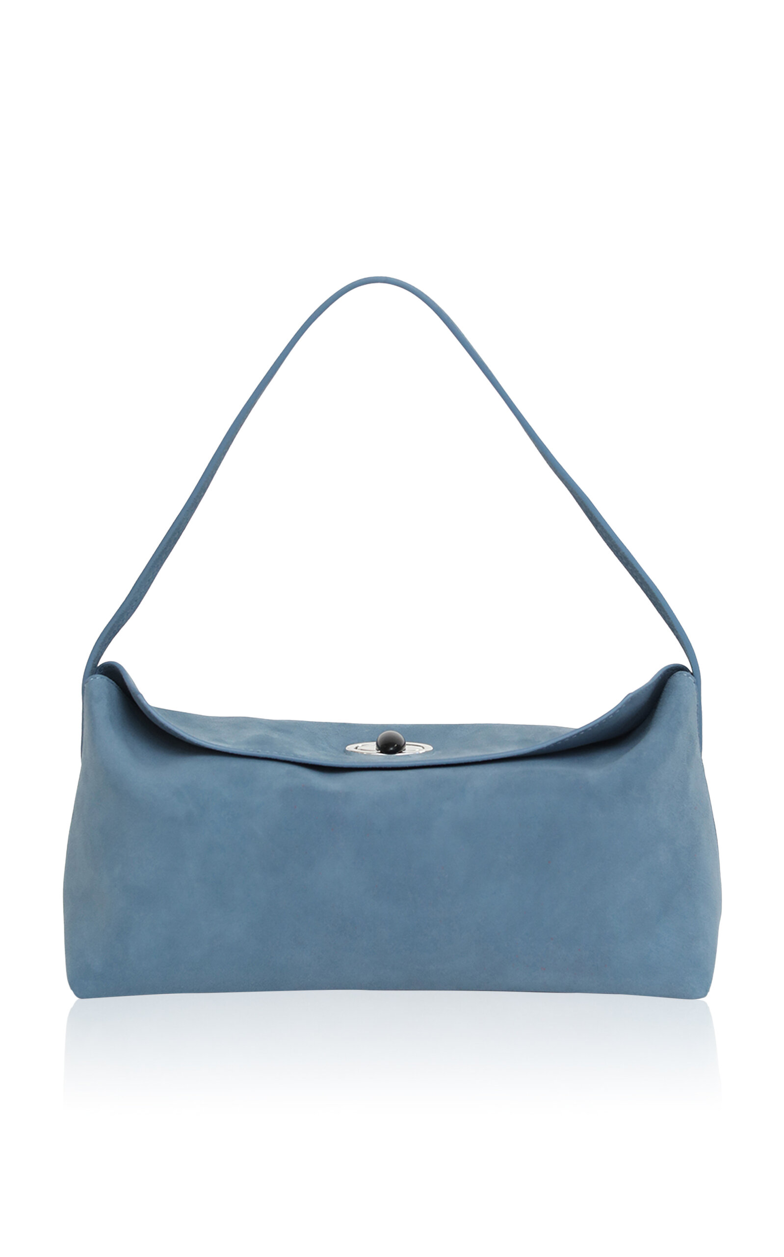 Christopher Esber Christopher Esber Doba Quartz Turnlock Suede Shoulder Bag