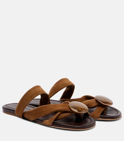 Christopher Esber Christopher Esber Doma embellished suede sandals