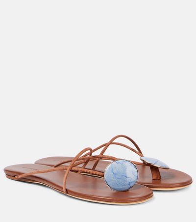 Christopher Esber Christopher Esber Doma suede thong sandals