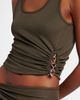 Christopher Esber Christopher Esber Droplet Crystal embellished ruched tank top - 4