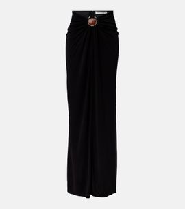 Christopher Esber Christopher Esber Embellished gathered jersey maxi skirt