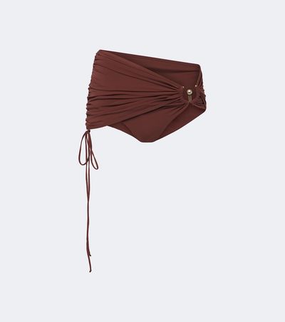 Christopher Esber Christopher Esber Embellished ruched bikini bottoms