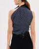 Christopher Esber Christopher Esber Embroidered Handkerchief Envelope Scarf Top Inked Check - 3
