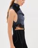 Christopher Esber Christopher Esber Embroidered Handkerchief Envelope Scarf Top Inked Check - 4
