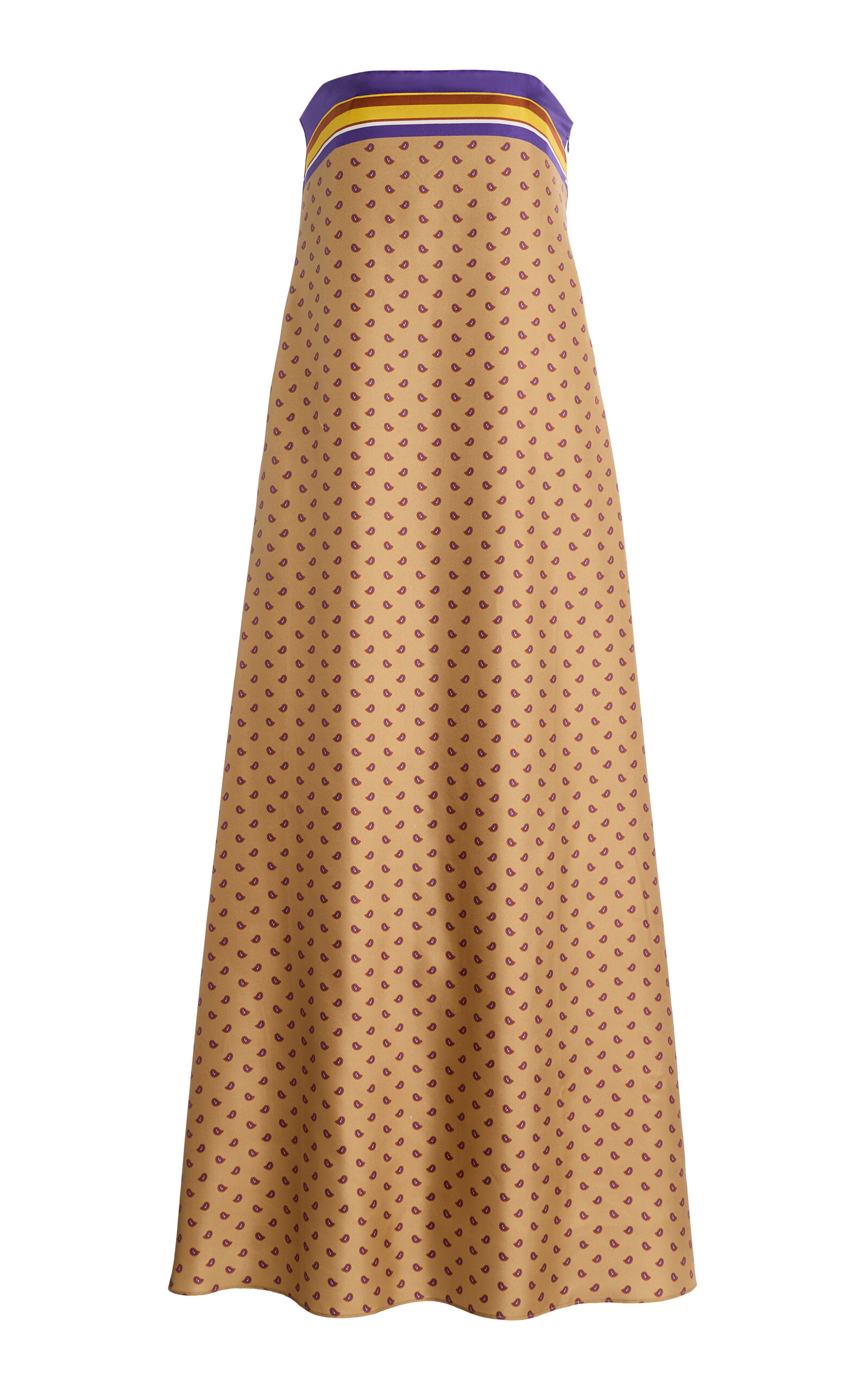 Christopher Esber Christopher Esber Exclusive La Isla BandanaPrint SilkTwill Strapless Dress
