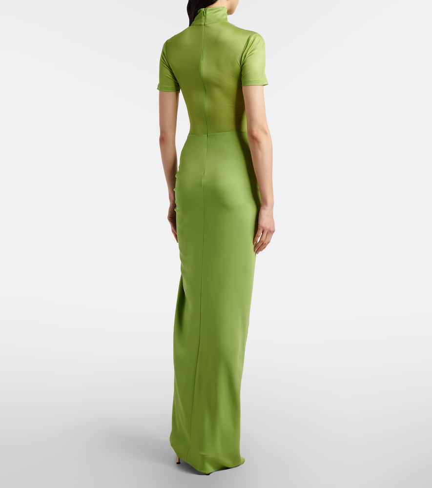 christopher esber green knit dress Christopher Esber Women's Deconstructed Knit Maxi Dress In Green