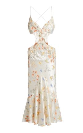 Christopher Esber Christopher Esber Heirloom Brocade Silk Maxi Dress