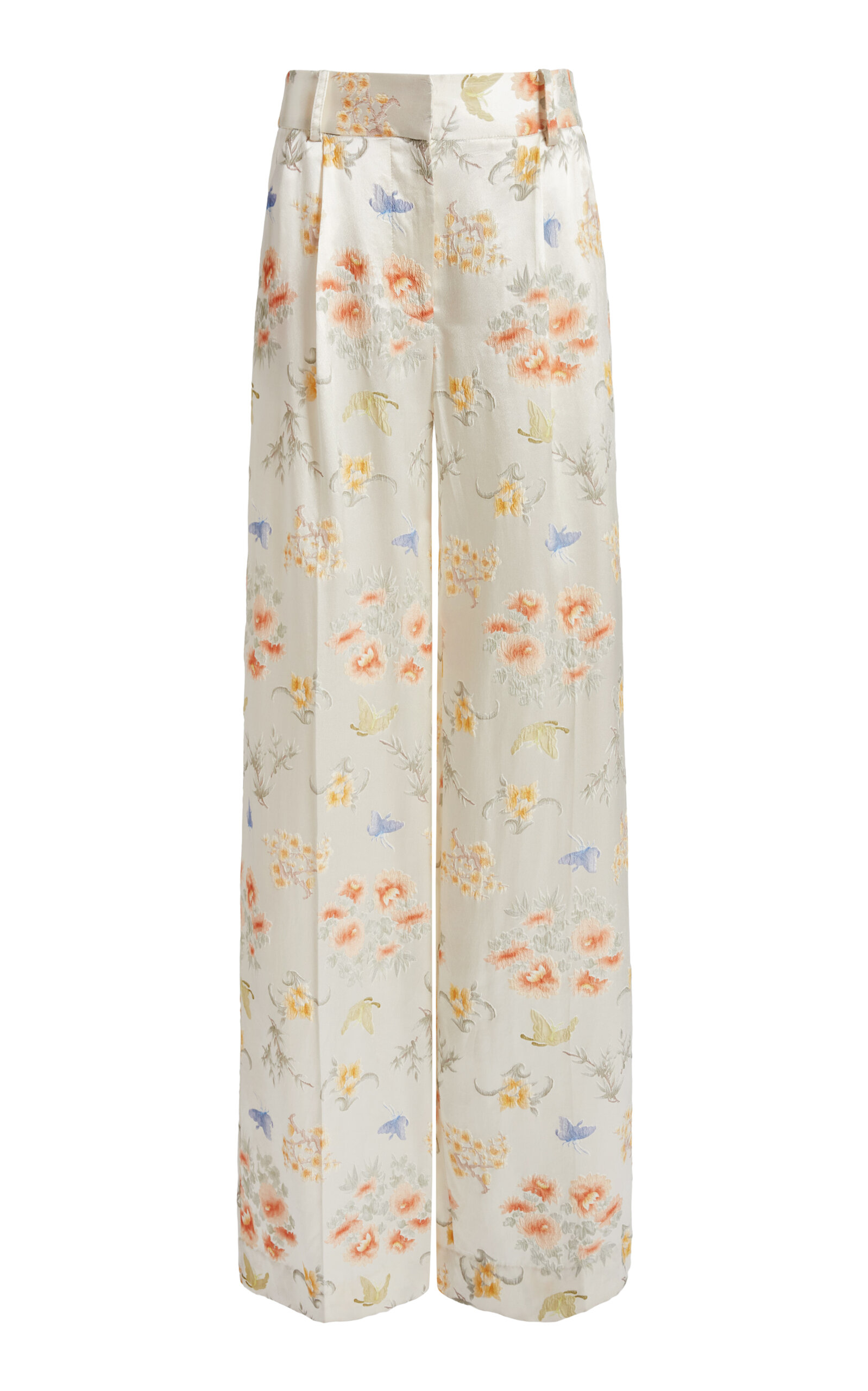 Christopher Esber Christopher Esber Heirloom Brocade Silk Straight Leg Trousers