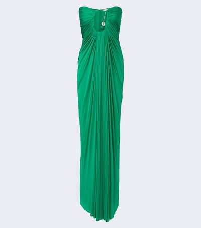 Christopher Esber Christopher Esber Helix Crystal gathered gown