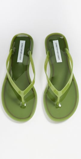 Christopher Esber Christopher Esber Jo Flip Flops Dypsis Green