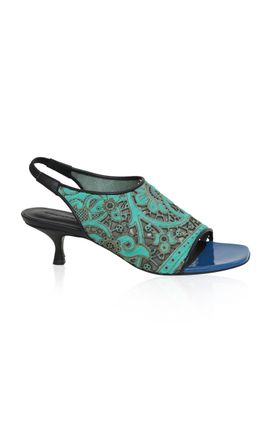 Christopher Esber Christopher Esber Leandra Lasercut Calf Hair Heel