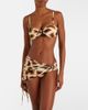 Christopher Esber Christopher Esber Leopard-print ruched bikini top - 2