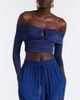 Christopher Esber Christopher Esber Marin draped off-shoulder top - 2