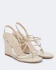 Christopher Esber Christopher Esber Molten wedge thong sandals - 1