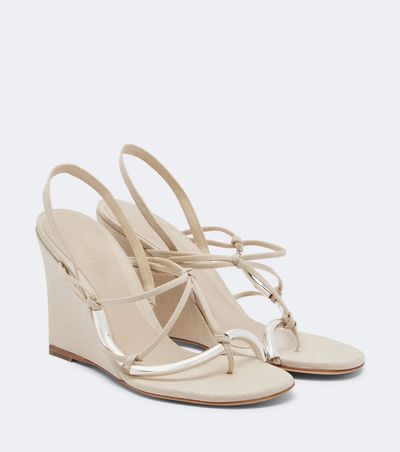 Christopher Esber Christopher Esber Molten wedge thong sandals