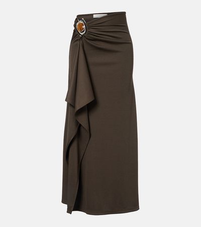 Christopher Esber Christopher Esber Occhio embellished jersey maxi skirt