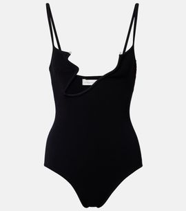 Christopher Esber Christopher Esber Odessa cutout embellished ribbed-knit bodysuit