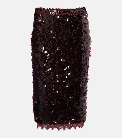 Christopher Esber Christopher Esber Opaline sequined midi skirt
