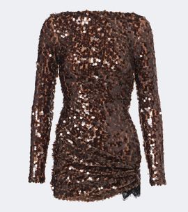 Christopher Esber Christopher Esber Opaline sequined open-back minidress
