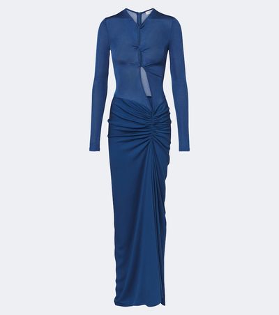 Christopher Esber Christopher Esber Open Twist cutout ruched jersey maxi dress