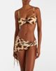 Christopher Esber Christopher Esber Orbit ruched animal-print bikini bottoms - 2