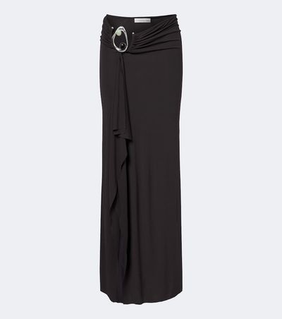 Christopher Esber Christopher Esber Orica Crystal gathered jersey maxi skirt