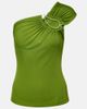 Christopher Esber Christopher Esber Paisley asymmetric gathered top - 1