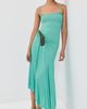Christopher Esber Christopher Esber Paisley Lace Rib Cami Dress Mineral Turquoise/Husk Brown - 2
