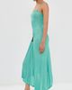 Christopher Esber Christopher Esber Paisley Lace Rib Cami Dress Mineral Turquoise/Husk Brown - 4