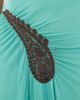 Christopher Esber Christopher Esber Paisley Lace Rib Cami Dress Mineral Turquoise/Husk Brown - 6