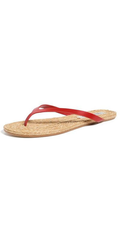 Christopher Esber Christopher Esber Palma Flip Flops Carmine Red/Natural