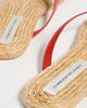 Christopher Esber Christopher Esber Palma Flip Flops Carmine Red/Natural - 4