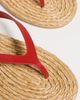 Christopher Esber Christopher Esber Palma Flip Flops Carmine Red/Natural - 6
