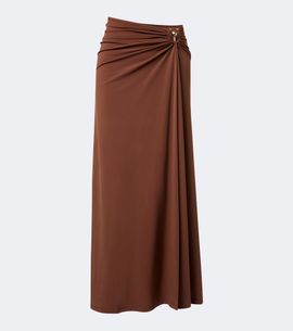 Christopher Esber Christopher Esber Pierced Orbit gathered jersey maxi skirt