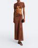 Christopher Esber Christopher Esber Pierced Orbit gathered jersey maxi skirt - 2