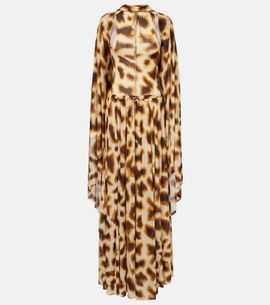 Christopher Esber Christopher Esber Printed draped caped gown