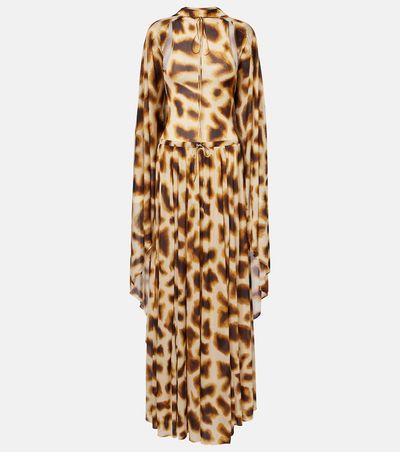 Christopher Esber Christopher Esber Printed draped caped gown