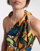 Christopher Esber Christopher Esber Printed draped silk top - 3