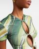 Christopher Esber Christopher Esber Printed ribbed-knit jersey top - 3