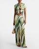 Christopher Esber Christopher Esber Printed ribbed-knit jersey wide-leg pants - 2