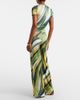 Christopher Esber Christopher Esber Printed ribbed-knit jersey wide-leg pants - 4