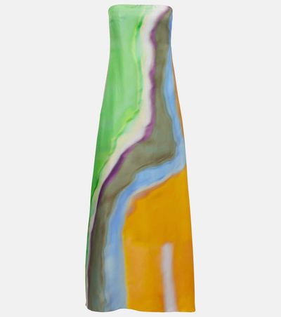 Christopher Esber Christopher Esber Printed silk satin maxi dress