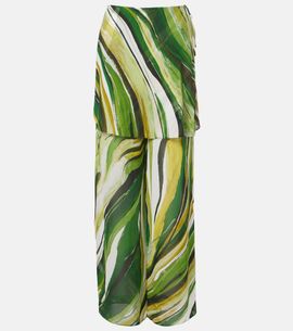 Christopher Esber Christopher Esber Printed silk wide-leg pants